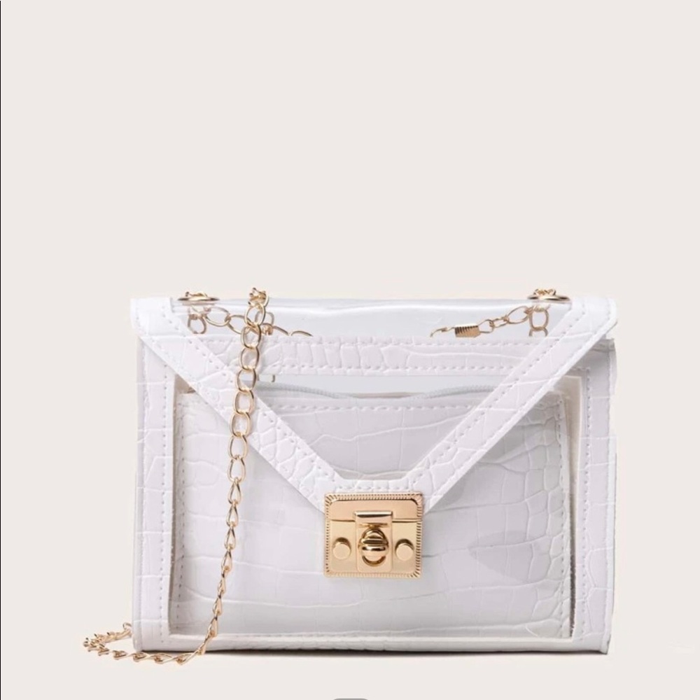 Cute white/clear purse